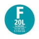 AFVALZAK MET TREKBANDSLUITING 'PERFECTFIT' F, 20 LITER (20 S (AFVALZAK 20 LITER HOOG MODEL, 20 STUKS